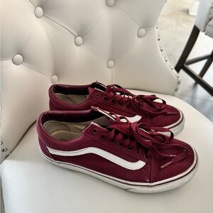 Vans Maroon Old Skool Sneakers